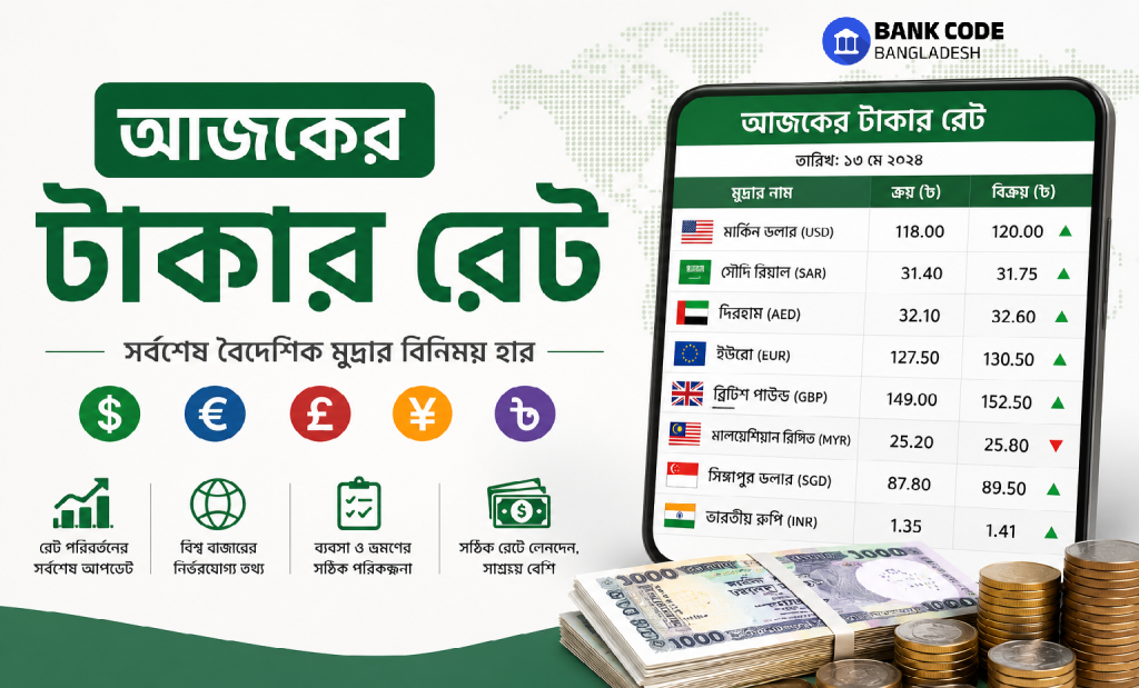 আজকের টাকার রেট